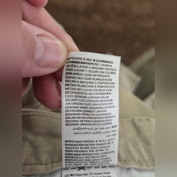 Mens Old Navy Kahaki 38x30 Pants Slim Chino Straight Leg 4 Pockets Flat Front - Picture 13 of 13